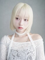 アルバム 新宿(ALBUM SHINJUKU) ホワイトブロンドレイヤーボブ_F40958