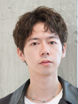 フィフス 大分(fifth) 大分ルーズパーマメンズカットルーズショートツーブロックゆるめ
