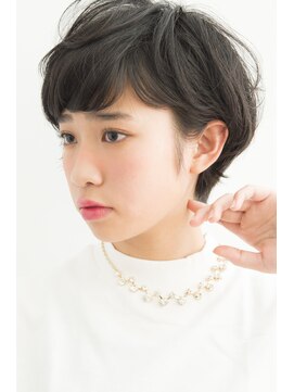 キープへアデザイン(keep hair design) 【keep hair design】黒髪ナチュラルショート×美髪