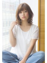 ラフ フロム ガーデン(Laf from GARDEN)&nbsp;寺尾拓巳　大人かわいいラベージュくびれヘアインナーカラーボブ