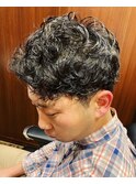 ツーブロ×パーマ