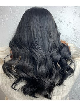 アジールヘア 池袋東口店(agir hair) 艶感 ブルーブラック 透明感 10代20代