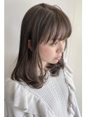 【Velis】イルミナカラーのアッシュグレーセミロング♪
