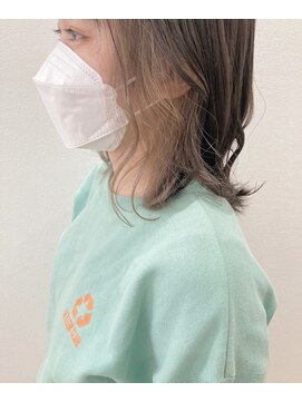 フロート 小阪店(float) インナーカラー_マロンベージュ Aラインボブ かきあげ