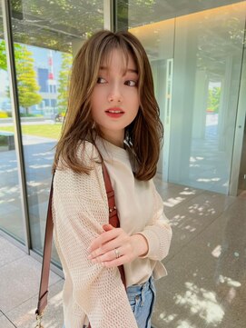 ヌイ 横浜(nui) シアベージュセミディ_大人ガーリーダークアッシュ