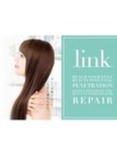   link～毛髪理論に基づく 最新のテクノロジーから生まれた 反応型パーソナルトリートメント～