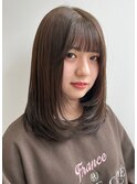ミディアムレイヤーカット【Zina 保科 侑花】