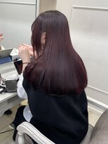 シーン(seen)&nbsp;【ワインレッド×くびれヘア】