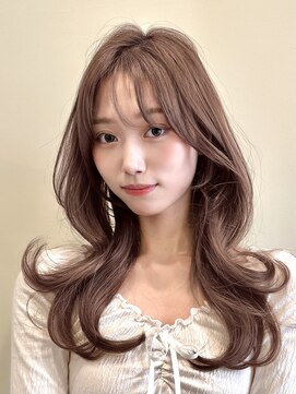 ユニコ(unico) 韓国風/レイヤー/小顔/前髪カット/髪質改善/グレージュ/透明感