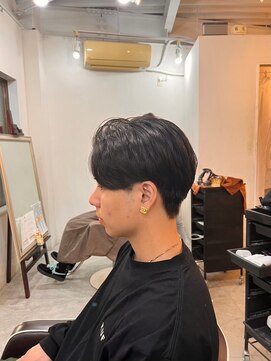 メンズカット バイ ソイクフ(メンズカット by SOY-KUFU) MEN'SHAIRアッシュブラックベリーショートダークアッシュ