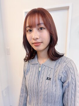 リサ グランシェ(RISA granche) 韓国風　ミディアム　オレンジ