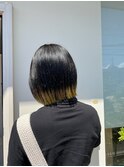 エンドカラー/裾カラー/切りっぱなしボブ