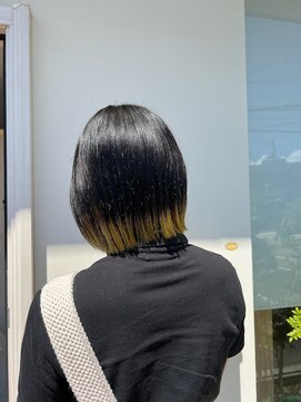 シエル(ciel) エンドカラー/裾カラー/切りっぱなしボブ