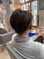 スタジオ アルファプラス 日暮里店(studio α+)&nbsp;ステップボーンカットカットボブショートハイライト白髪ぼかし