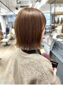 大人ボブ　熊本ボブ　切りっぱなしボブ　ショートボブ　髪質改善