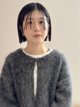 ヨーク(YOKE) 【YOKE】アッシュグレーオリーブグレージュ縮毛矯正薄め前髪