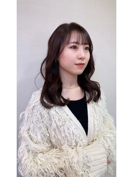 モリグリーン(MORI GREEN) ◆韓国ロング//暗めカラー王道ブラウン//顔まわりカット