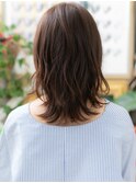 ★大人かわいいくびれレイヤーウェーブミディアム20代30代★1