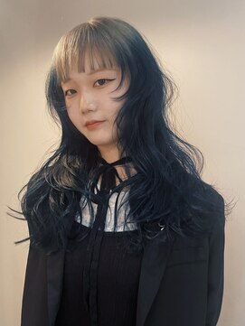 ユルク(JURK nagoya) 【SHO STYLE】ルーツカラー　ブルー×ブロンド