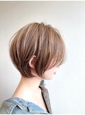 抜け感ショート/ショートボブ/レイヤー/ブリーチ/ハイトーン