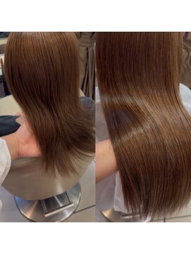 スタイル 横浜(STYLE) before/afterベージュロングエクステ80本/長さだしエクステ