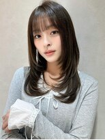ロンドアベニール 北千住(Lond avenir) くびれヘア/顔周り/韓国/レイヤーカット/黒髪/ミディアム北千住