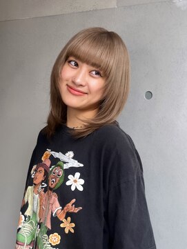 遊人セントラル(CENTRAL) シアーベージュカラー×ハッシュカット