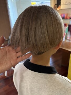 ヘアースペースブルーム プリュス 石橋店(HAIR SPACE BLOOM plus) 石橋/ミルクティーベージュ/白髪ぼかし/ケアブリーチ/髪質改善