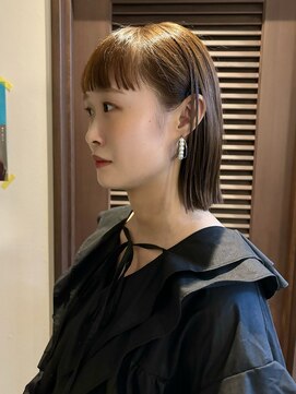 エンベロープス 中目黒(Envelopes) 切りっぱなしボブ/眉上バング/前髪カット