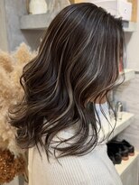 ディモアンド 表参道(Dimo&)&nbsp;xハイライト/イメチェン/ホワイトブロンド/外ハネボブ/美髪/