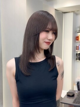 ロンドリゼル 札幌(Lond RiseL) ◯ オリーブグレー/韓国/レイヤーカット/髪質改善/縮毛矯正/札幌