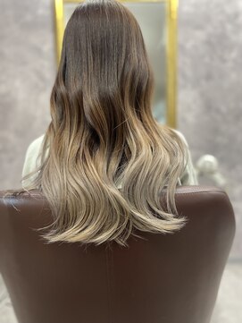 『グラデーションカラー』ホワイトベージュ