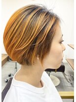 ランプ(Lamp) くびレイヤー グレーベージュ 白髪染め 白髪ぼかし 髪質改善