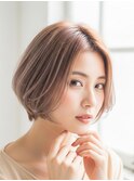 川越/ショート/ボブ/ハイライト/白髪ぼかし/白髪染め