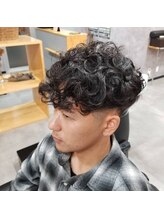 ラック(Luck) プードルパーマ+マッシュショート+フェードカット