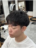 MEN’S/サーフカール/刈り上げセンターパート/表参道駅/青山 