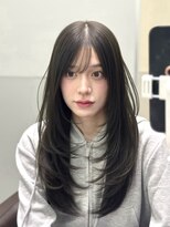 パルス ギンザ(PULSE ginza)&nbsp;オリーブグレー/レイヤーカット/韓国/顔まわり/ワンカール/銀座