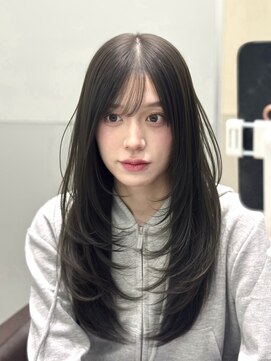 パルス ギンザ(PULSE ginza) オリーブグレー/レイヤーカット/韓国/顔まわり/ワンカール/銀座