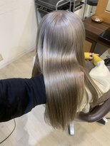 お～るうぇいず(always)&nbsp;ケアブリーチホワイト系カラーミルクティーベージュ髪質改善