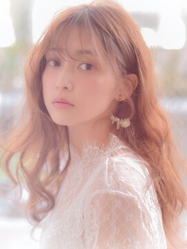 バイオレット 表参道店(Violet) 【Violet】シースルー流し前髪モテヘア☆ピンクベージュ