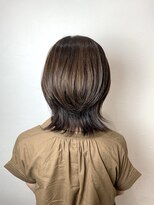 キャラ 池袋本店(CHARA)&nbsp;くびれウルフ・ナチュラルブラウン・縮毛矯正【池袋東口/大村】