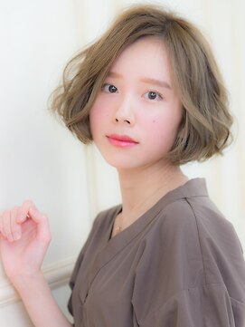 オーブ ヘアー アムール 学芸大学店(AUBE HAIR amour) ゆるウェーブボブ