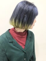 フー(fu.)&nbsp;ネイビーイエローグラデーション