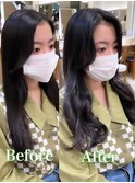 根元パーマでふんわり立ち上げ前髪＊新宿neolive