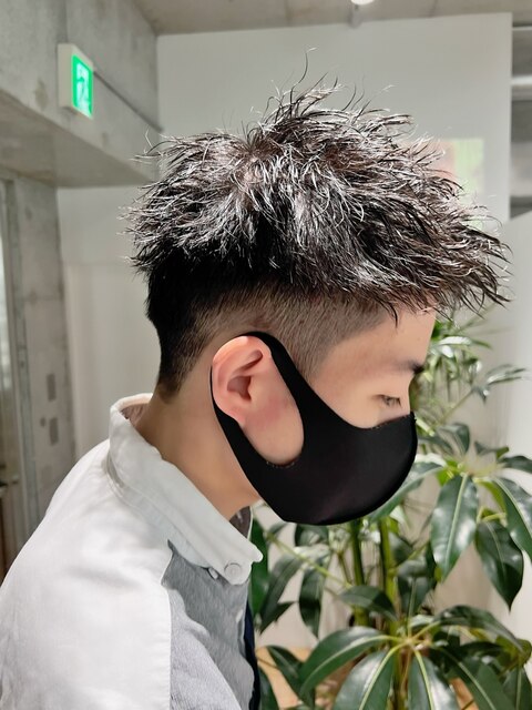 guest hair ハイウェイトツーブロックスパイクツイスト