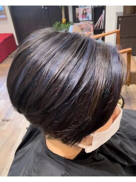 美容室ふくろう ハイライトonカラー