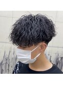 前下がりマッシュ×カールツイスパ/メンズパーマ