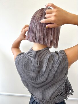 ヘアーブレイス(hair brace) ピンク×ラベンダー【菅野竜矢】