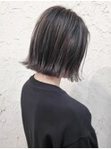 【flor 戸塚】*ボブ×ハイライト+アッシュグレージュ*