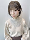 大人かわいい前下がりショートボブ長め